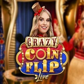 Crazy Coin Flip slot logo by Evolution at X3bet casino